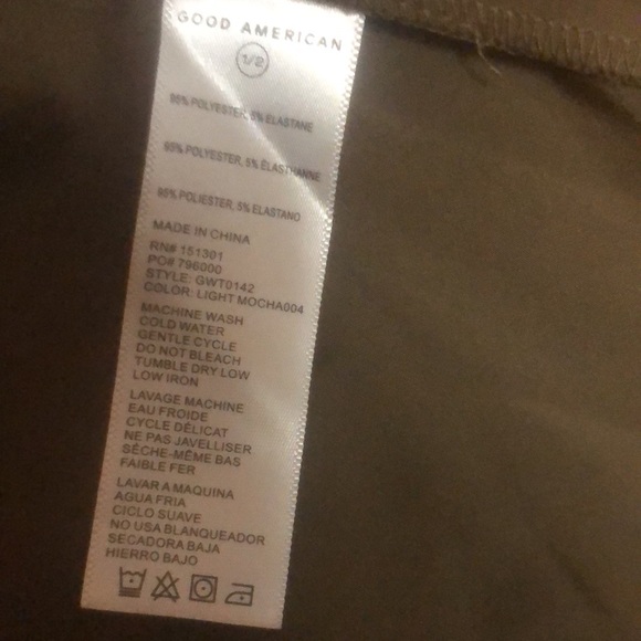 Good American button down shirt. Brown 1/2 - Picture 3 of 6